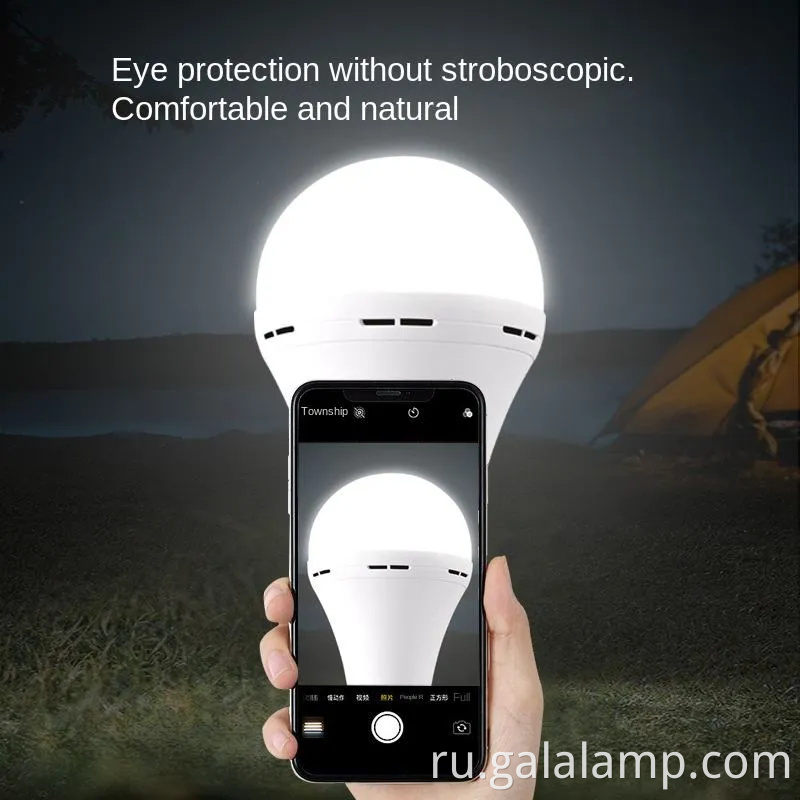 Перезаряжаемый экстренный светодиодный свет лампы со встроенной батареей